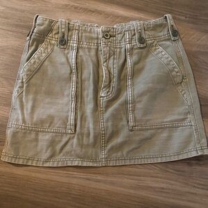 Free People Green Cargo Skirt